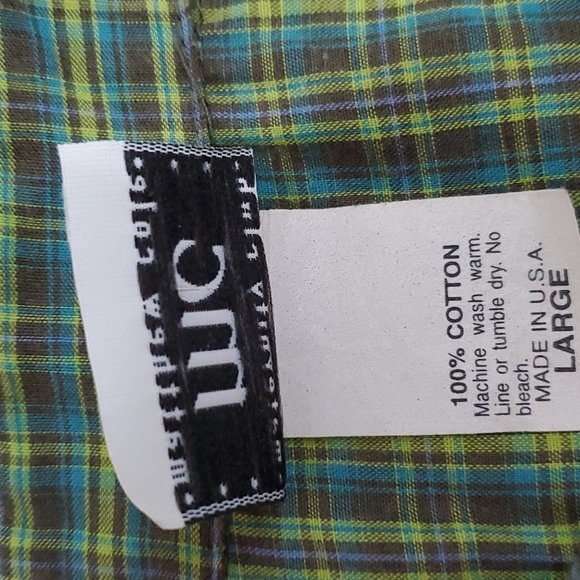 Womans Long Sleeve Green Plaid Maternity Shirt - Picture 3 of 8